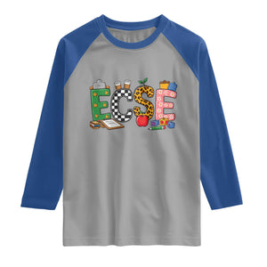 Early Childhood Special Education Teacher Raglan Shirt ECSE Life
