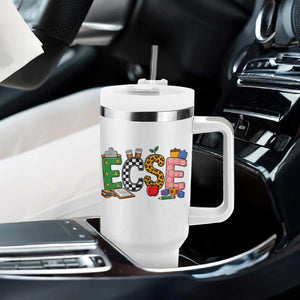 Early Childhood Special Education Teacher Tumbler With Handle ECSE Life
