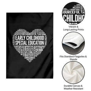 Early Childhood Special Education Teacher Garden Flag Caring Compassionate Kindness