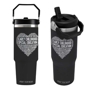 Early Childhood Special Education Teacher Flip Straw Tumbler Caring Compassionate Kindness