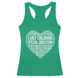 Early Childhood Special Education Teacher Racerback Tank Top Caring Compassionate Kindness
