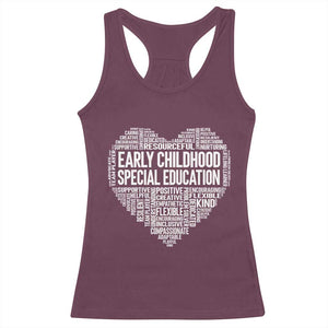 Early Childhood Special Education Teacher Racerback Tank Top Caring Compassionate Kindness