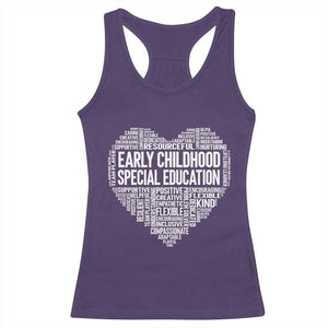 Early Childhood Special Education Teacher Racerback Tank Top Caring Compassionate Kindness