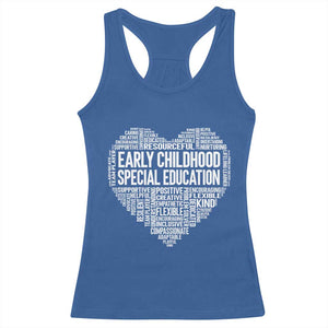 Early Childhood Special Education Teacher Racerback Tank Top Caring Compassionate Kindness