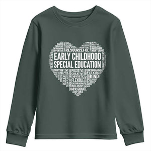 Early Childhood Special Education Teacher Youth Sweatshirt Caring Compassionate Kindness