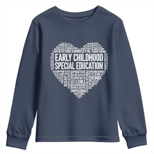 Early Childhood Special Education Teacher Youth Sweatshirt Caring Compassionate Kindness