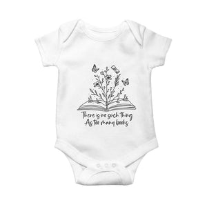Floral Bookworm Reader Baby Onesie There Is No Such Thing As Too Many Books