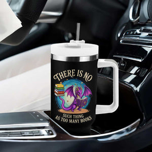 Fantasy Dragon Book Lover Tumbler With Handle There Is No Such Thing As Too Many Books TS12 Print Your Wear