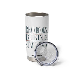 Be Kind Stay Weird Book Lover Tumbler Cup Teacher Reading Books Gift