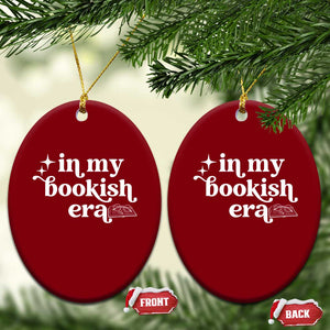 In My Bookish Era Reading Gift Ceramic Ornament Book Lover