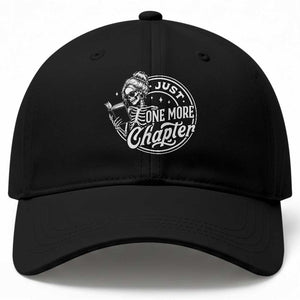 Just One More Chapter Skeleton Woman Baseball Cap Book Lover Gift