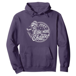 Just One More Chapter Skeleton Woman Hoodie Book Lover Gift