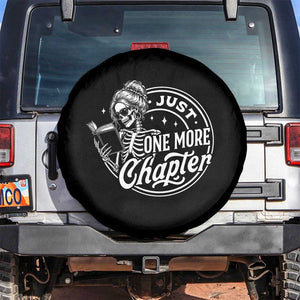 Just One More Chapter Skeleton Woman Spare Tire Cover Book Lover Gift