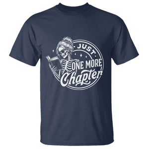 Just One More Chapter Skeleton Woman T Shirt Book Lover Gift