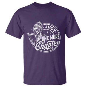 Just One More Chapter Skeleton Woman T Shirt Book Lover Gift