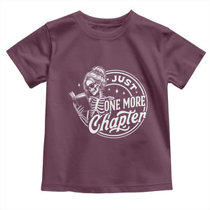 Just One More Chapter Skeleton Woman Toddler T Shirt Book Lover Gift