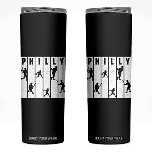 Baseball Lover Skinny Tumbler Philly Retro Spirit Proud Fan Sport Lover Gift TS12 Black Print Your Wear