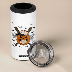 Creepy Jack O Lantern Baseball 4 in 1 Can Cooler Tumbler Halloween Gift TS12 Print Your Wear