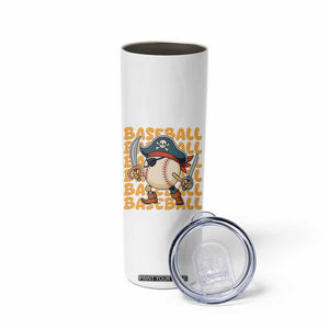 Funny Pirate Baseball Skinny Tumbler Sport Lover Gift TS12 Print Your Wear