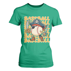 Funny Pirate Baseball T Shirt For Women Sport Lover Gift TS12 Irish Green Print Your Wear
