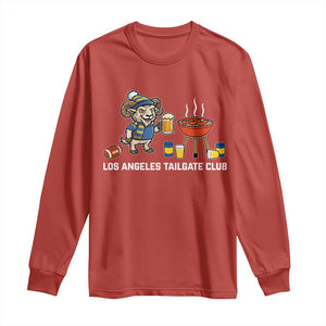 Funny Los Angeles Tailgate Club Long Sleeve Shirt Game Day BBQ Ram Fan