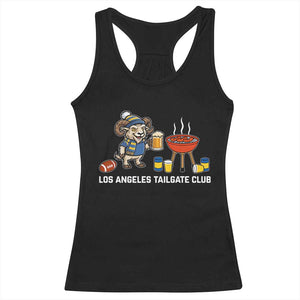 Funny Los Angeles Tailgate Club Racerback Tank Top Game Day BBQ Ram Fan