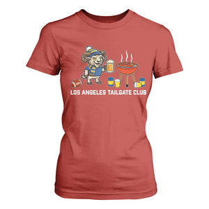 Funny Los Angeles Tailgate Club T Shirt For Women Game Day BBQ Ram Fan