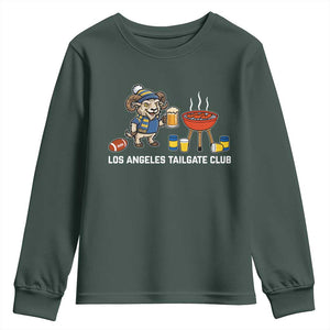 Funny Los Angeles Tailgate Club Youth Sweatshirt Game Day BBQ Ram Fan
