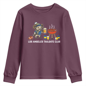 Funny Los Angeles Tailgate Club Youth Sweatshirt Game Day BBQ Ram Fan