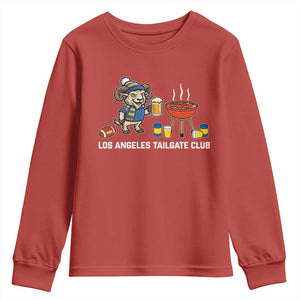 Funny Los Angeles Tailgate Club Youth Sweatshirt Game Day BBQ Ram Fan