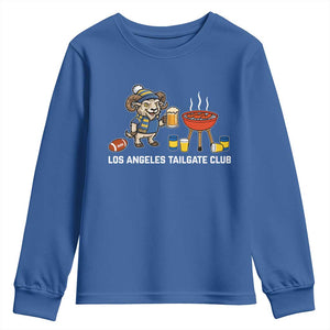 Funny Los Angeles Tailgate Club Youth Sweatshirt Game Day BBQ Ram Fan