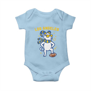 Cool Ram Football Fan Baby Onesie Royal Blue And Gold Pride