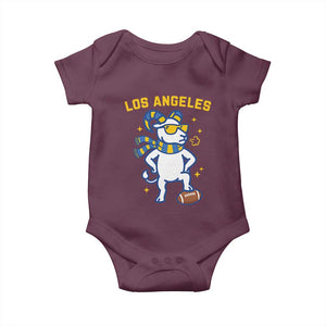 Cool Ram Football Fan Baby Onesie Royal Blue And Gold Pride