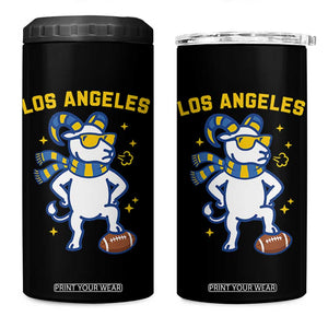 Cool Ram Football Fan 4 in 1 Can Cooler Tumbler Royal Blue And Gold Pride