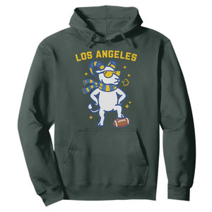 Cool Ram Football Fan Hoodie Royal Blue And Gold Pride