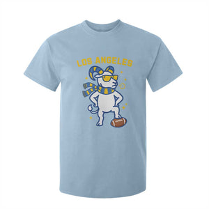 Cool Ram Football Fan T Shirt For Kid Royal Blue And Gold Pride
