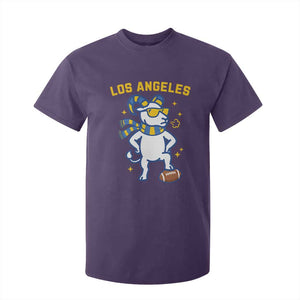 Cool Ram Football Fan T Shirt For Kid Royal Blue And Gold Pride