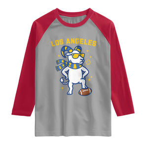 Cool Ram Football Fan Raglan Shirt Royal Blue And Gold Pride