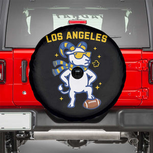 Cool Ram Football Fan Spare Tire Cover Royal Blue And Gold Pride