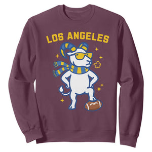 Cool Ram Football Fan Sweatshirt Royal Blue And Gold Pride