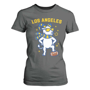 Cool Ram Football Fan T Shirt For Women Royal Blue And Gold Pride