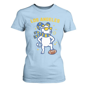 Cool Ram Football Fan T Shirt For Women Royal Blue And Gold Pride