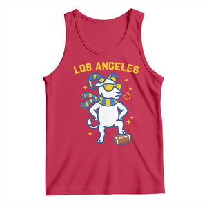 Cool Ram Football Fan Tank Top Royal Blue And Gold Pride