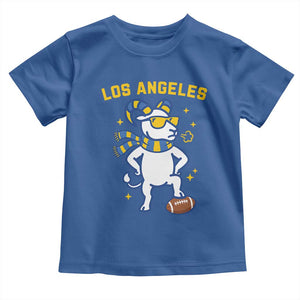 Cool Ram Football Fan Toddler T Shirt Royal Blue And Gold Pride