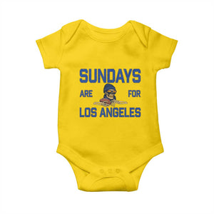 Sundays Are For Los Angeles Baby Onesie Skeleton Game Day Sports Fan