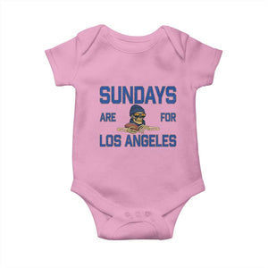 Sundays Are For Los Angeles Baby Onesie Skeleton Game Day Sports Fan