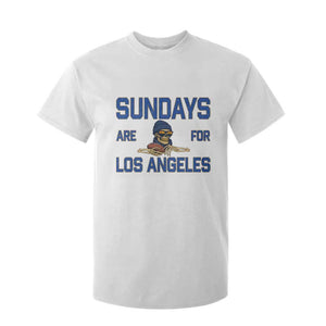 Sundays Are For Los Angeles T Shirt For Kid Skeleton Game Day Sports Fan