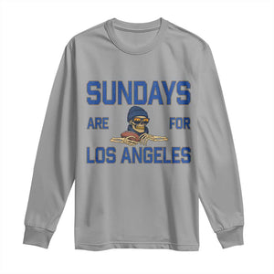 Sundays Are For Los Angeles Long Sleeve Shirt Skeleton Game Day Sports Fan