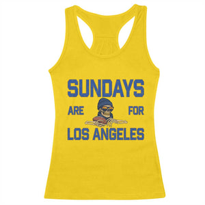 Sundays Are For Los Angeles Racerback Tank Top Skeleton Game Day Sports Fan