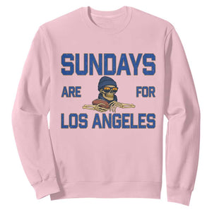 Sundays Are For Los Angeles Sweatshirt Skeleton Game Day Sports Fan